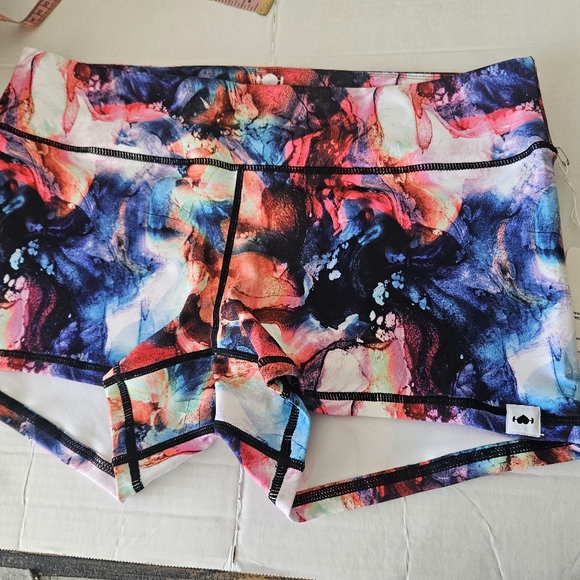 Wodbottom Pants - Wodbottom Color Splash Exercise Shorts,NWT, Small